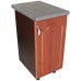 Corp inferior cu 1 Usa Dreapta Zebra, Wenge/MDF Wenge Mustata, blat Beton 40 x 85 x 60